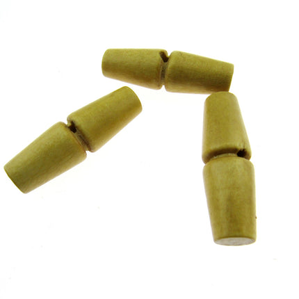 Natural Wooden Toggle Buttons for Duffle Coats Single Drilled Hole 4 Sizes  CW21 - ThreadandTrimmings