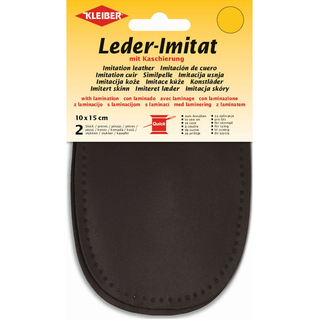 Imitation Leather Elbow or Knee Patch Repair Patches 10 x 15cm Sew-on k894 - ThreadandTrimmings