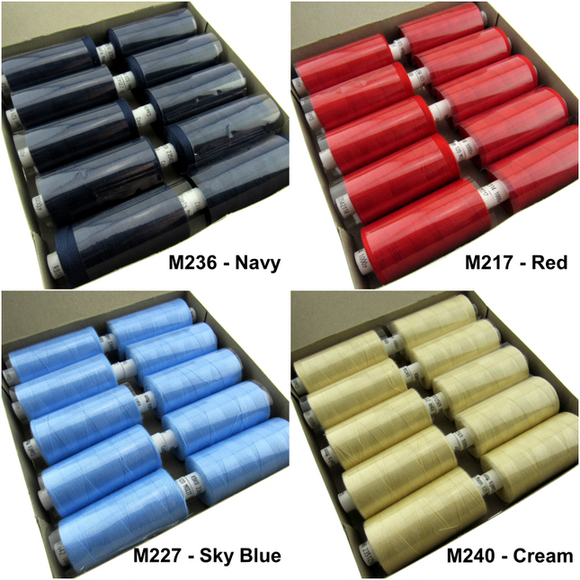 Coats Moon Sewing Thread Any 5 x Assorted Reels of 1000m Pick Your Own Colours - ThreadandTrimmings