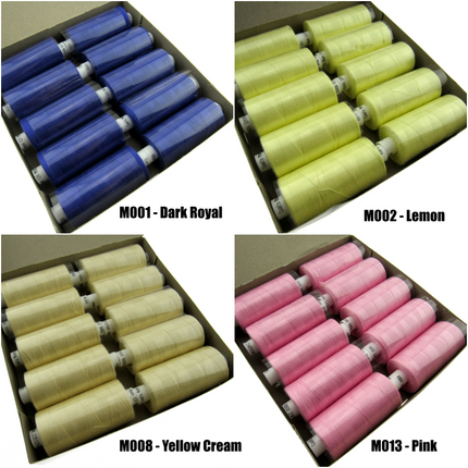 Coats Moon Sewing Thread Any 5 x Assorted Reels of 1000m Pick Your Own Colours - ThreadandTrimmings
