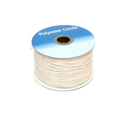 Non Stretch Roman Blind Cord - 200m Roll of 1.2mm White, Cream, Black Polyester - ThreadandTrimmings