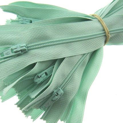 Nylon Closed End Zips 9" - 23cm / 26 Colours / Matching Zip Puller /Trebla Brand