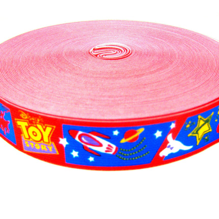 20 x meters Childrens Printed Design Elastic 28mm Wide - Suitable for Belts - ThreadandTrimmings