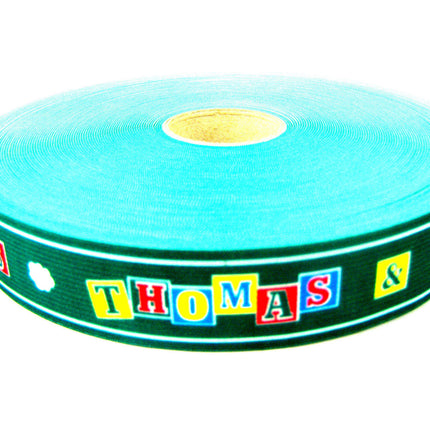 20 x meters Childrens Printed Design Elastic 28mm Wide - Suitable for Belts - ThreadandTrimmings