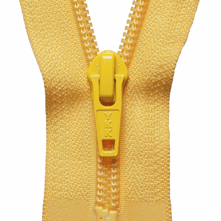 YKK Nylon Open End Zips 10" 12" 14" 16" 5mm Teeth 25 Colours - ThreadandTrimmings