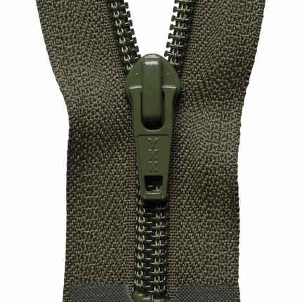 YKK Nylon Open End Zips 18" 20" 22" 24" 5mm Teeth 25 Colours - ThreadandTrimmings
