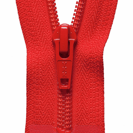 YKK Nylon Open End Zips 18" 20" 22" 24" 5mm Teeth 25 Colours - ThreadandTrimmings
