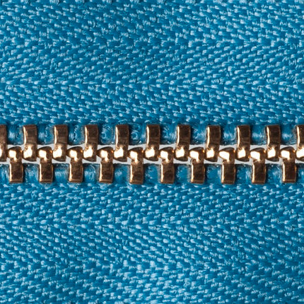 Brass Jean Zips by YKK 7 Colours & 5 Sizes Use For Jeans, Cords & Trousers - ThreadandTrimmings