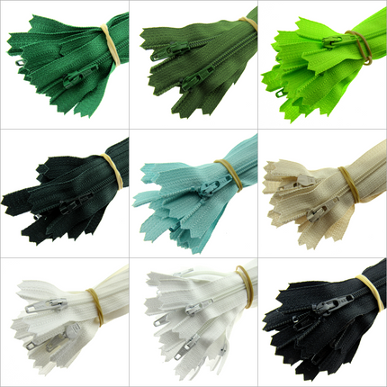 YKK Nylon Zips Closed End Dress Cushion Zips 18", 20" or 22" High Quality Zip - ThreadandTrimmings